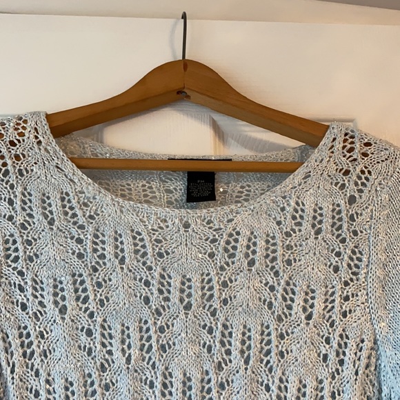 Preswick & Moore PM Crochet Sweater w/Sparkle - Picture 2 of 9